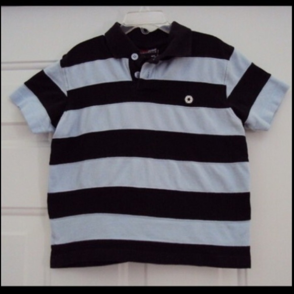 Boy’s Blue Striped Collared Shirt